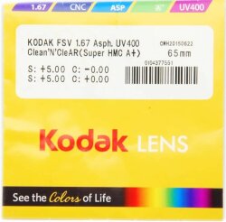 Очковая линза Kodak 1.67 Unique II HD  